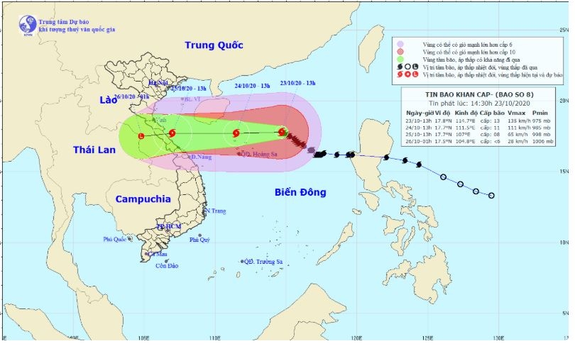 bao so 8 giat cap 15 con cach quan dao hoang sa khoang 280km hinh anh 1