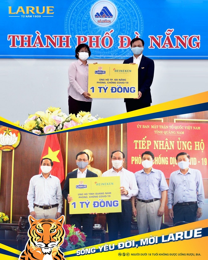 Bia Larue cũng đã “tiếp lửa” lạc quan bằng những hành động tích cực