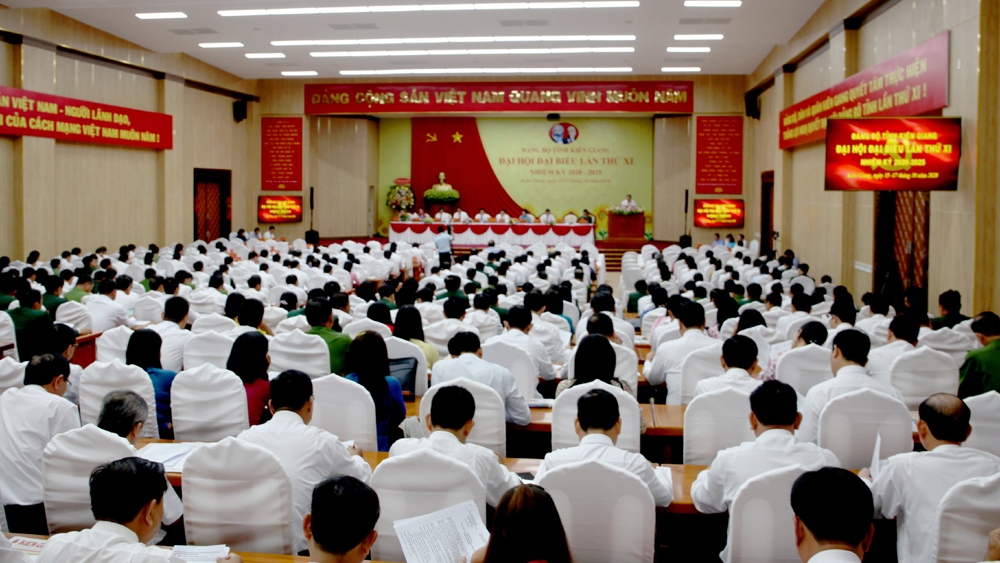 khai mac Dai hoi dai bieu Dang bo tinh kien giang lan thu xi hinh anh 1