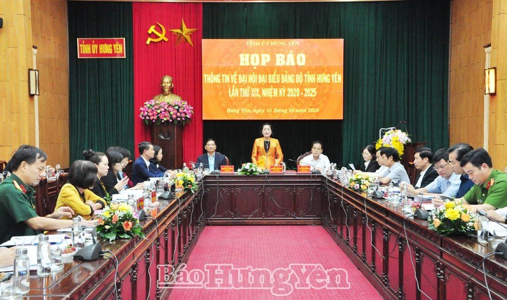 Đại hội đại biểu Đảng bộ Hưng Yên diễn ra từ ngày 24-26/10 | VOV.VN