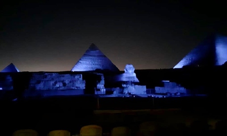 Ai Cập chiếu sáng Kim tự tháp nhân kỷ niệm 75 năm thành lập Liên ...