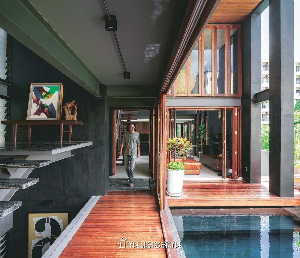 mauden5 - Ng&ocirc;i nh&agrave; m&agrave;u đen m&agrave; vẫn ấm &aacute;p v&agrave; đầy t&iacute;nh nghệ thuật