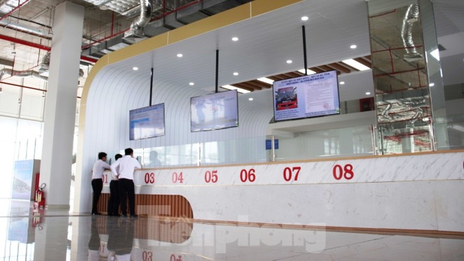 close-up of modern vietnamese bus station ahead of launch picture 4
