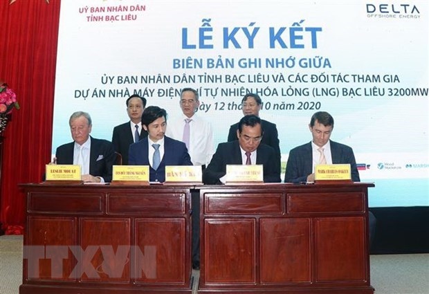 mou inked for liquefied natural gas-fired power project in bac lieu picture 1