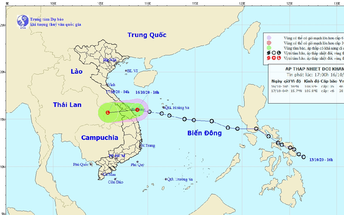 Ap thap nhiet doi giat cap 8 ap sat bo bien cac tinh tu Da nang den quang ngai hinh anh 1