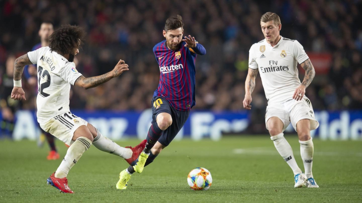 messi im tieng - var ngoanh mat, barca tham bai 1-3 truoc real o sieu kinh dien hinh anh 1