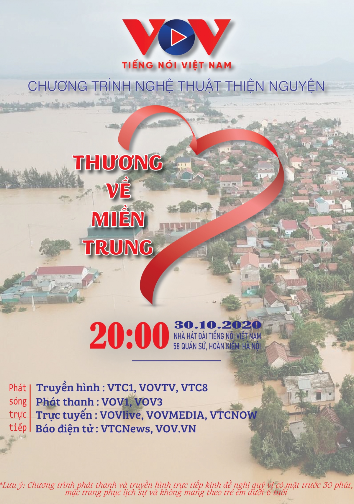 vov to chuc chuong trinh nghe thuat thien nguyen thuong ve mien trung hinh anh 1