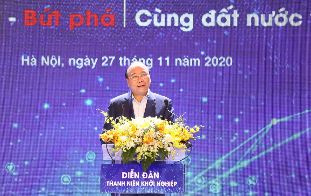 thu tuong nguyen xuan phuc du dien dan thanh nien khoi nghiep 2020 hinh anh 1