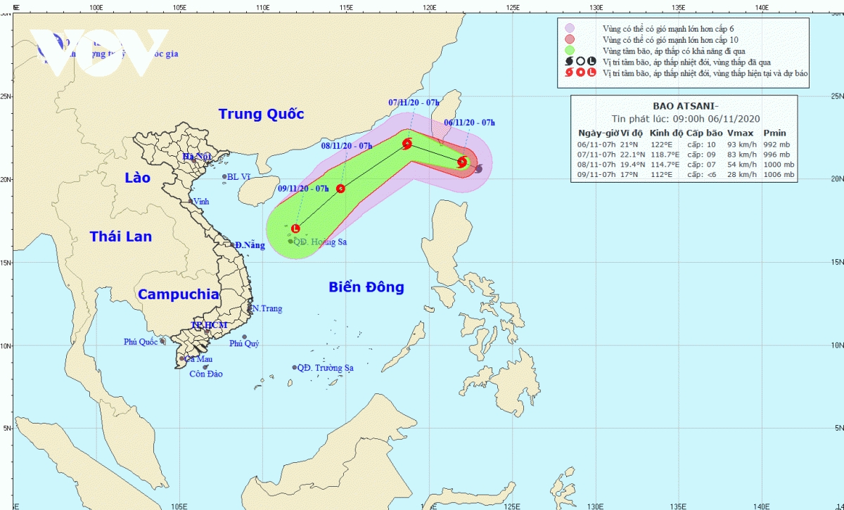 Fresh storm begins to form near East Sea
