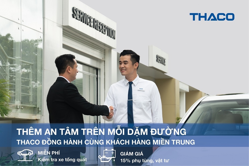 thaco dong hanh voi khach hang mien trung hinh anh 1