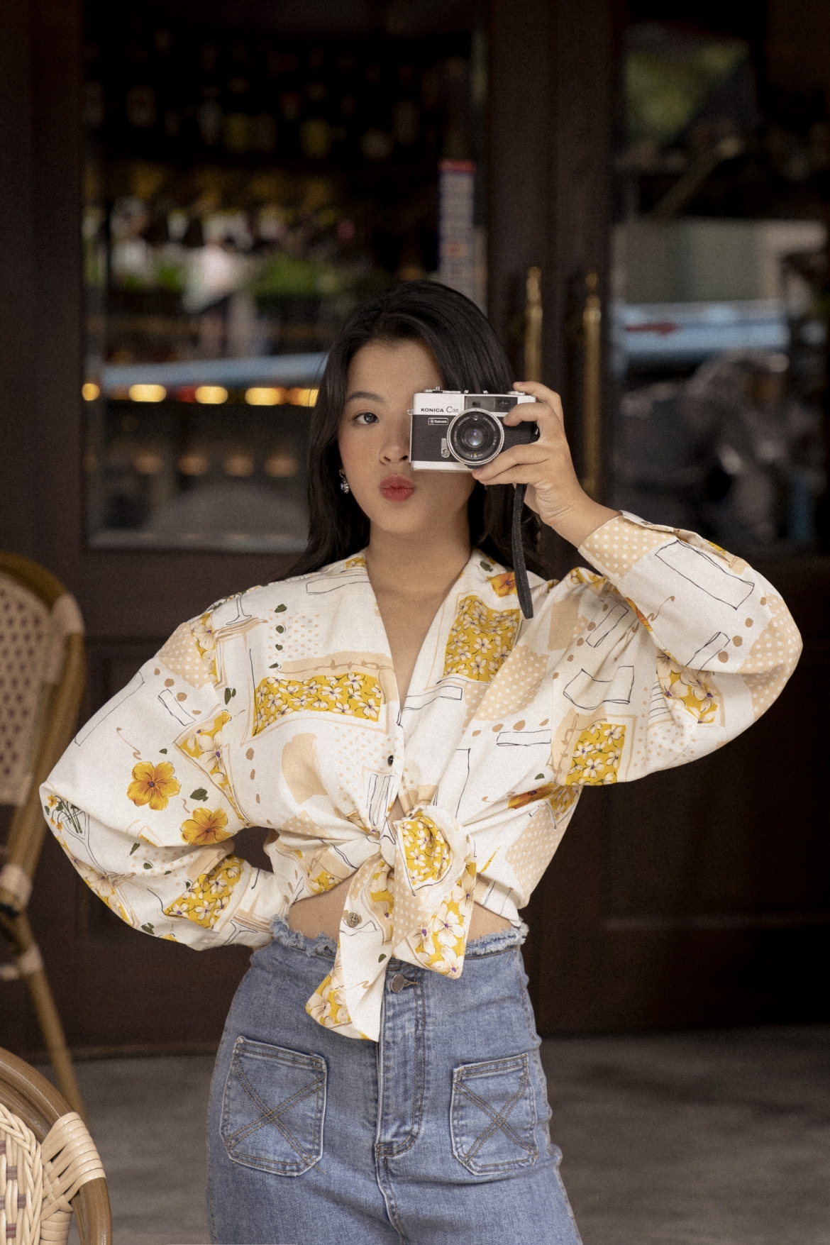 nhan sac rang ro, trong treo cua con gai ut nsUt chieu xuan hinh anh 4
