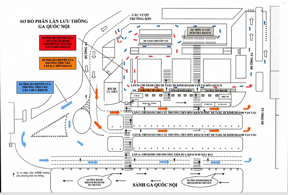 phan lai lan giao thong o ga quoc noi san bay tan son nhat hinh anh 1