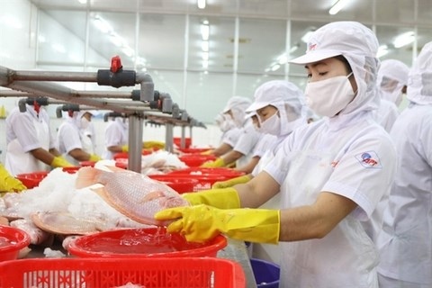 Businesses are working to ensure there is adequate supply of goods for Tet, especially of essential goods such as meat and rice. (Photo: nld.com.vn)