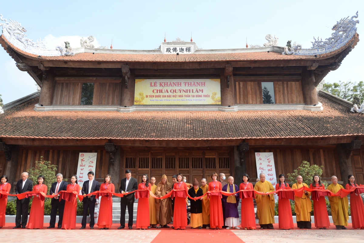 Khánh thành dự án tu bổ, tôn tạo Chùa Quỳnh Lâm - Di tích quốc gia nhà Trần tại Đông Triều