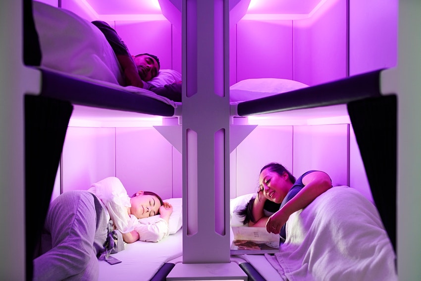 Air New Zealand công bố ý tưởng hạng giường nằm tại khoang phổ thông.