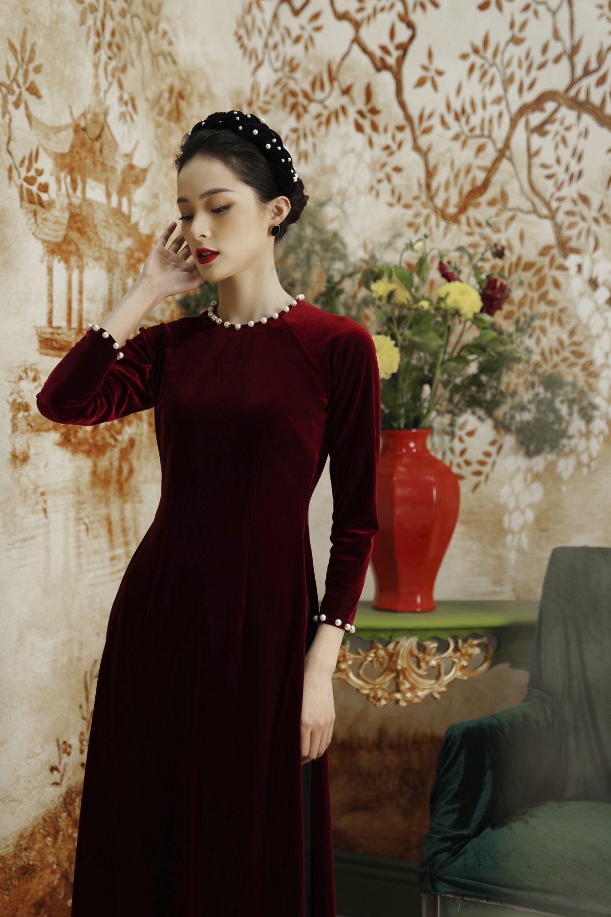 ha vi khoe net goi cam, yeu kieu cung ao dai hinh anh 5