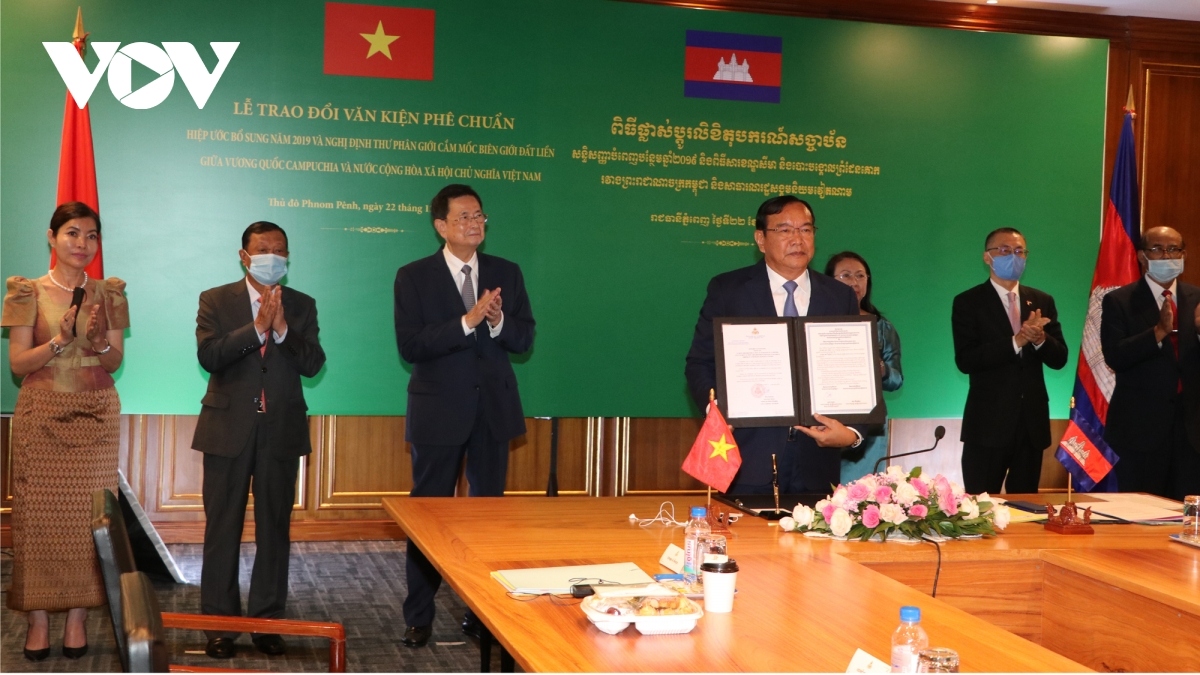 vietnam, cambodia exchange land boundary demarcation protocol picture 2