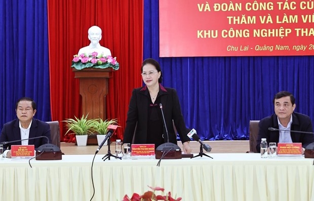 na chairwoman hails quang nam s efforts amid covid-19, natural disasters picture 1