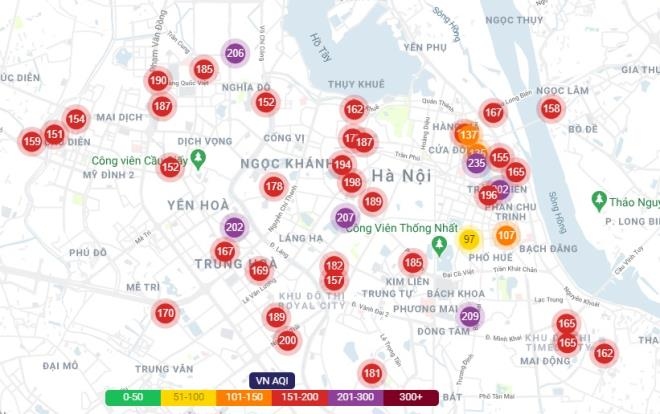 hanoi sees air pollution exceed red-warning level picture 1