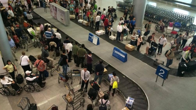 Băng chuyền hành lý nhà ga hành khách quốc nội. Ảnh minh họa.