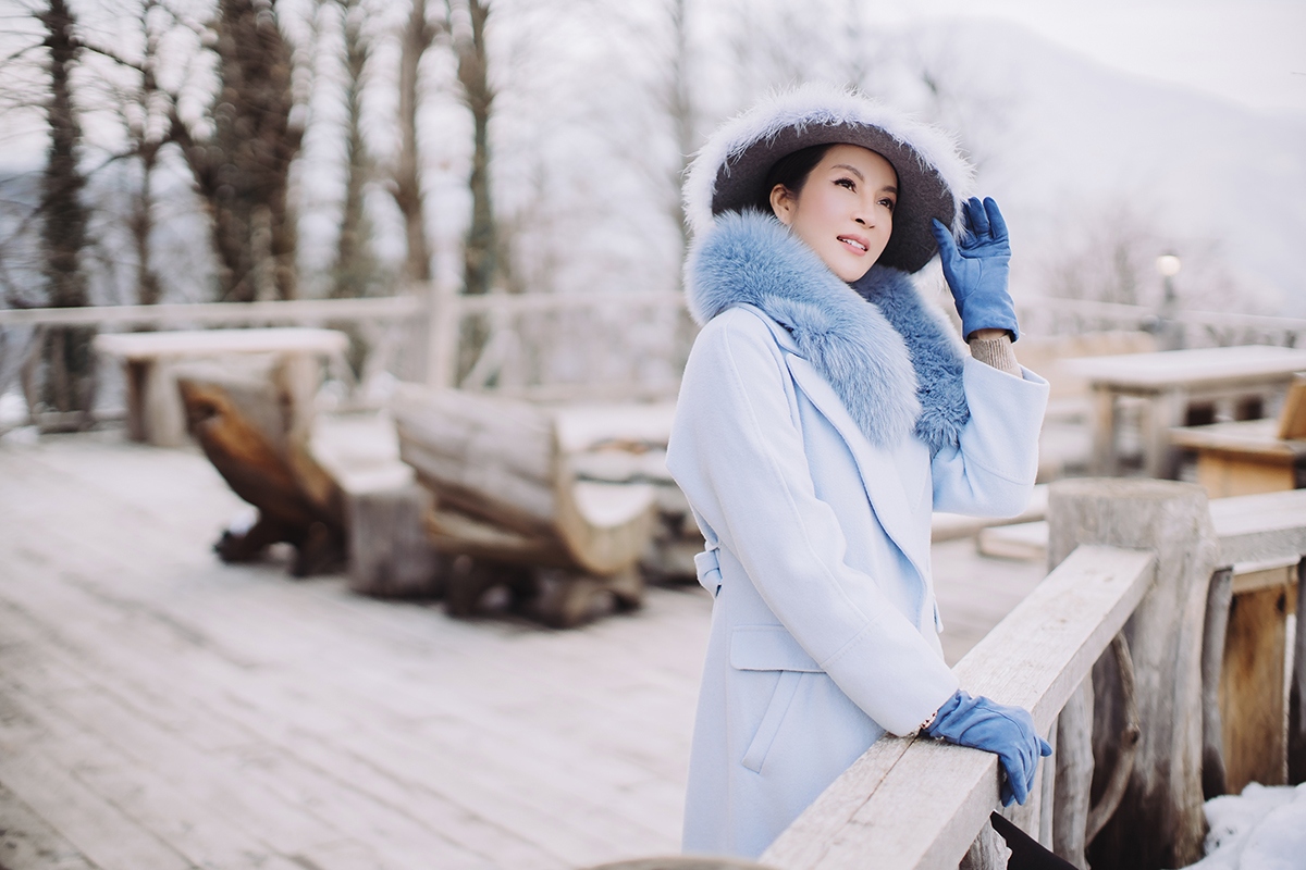 MC Thanh Mai trẻ đẹp trong khung cảnh mùa đông lạnh giá nước Nga ...