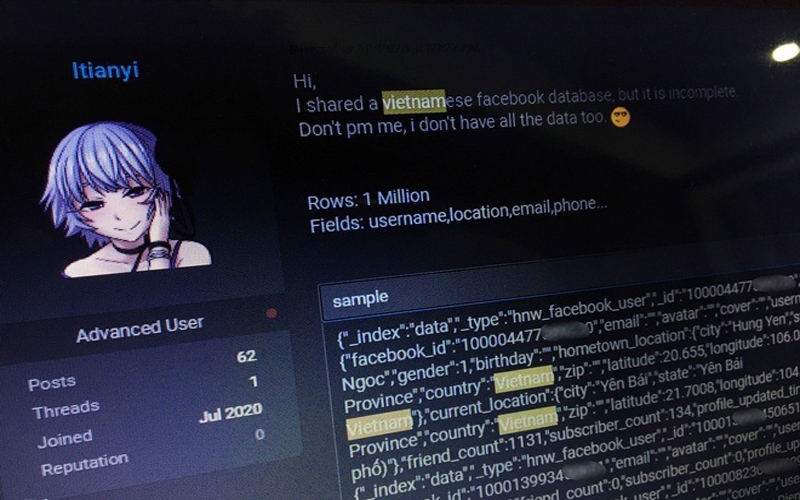 millions of vietnamese facebook accounts stolen picture 1