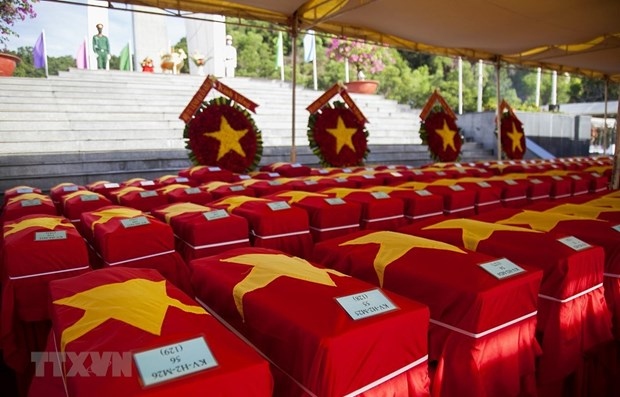 remains of volunteer soldiers reburied in kien giang picture 1
