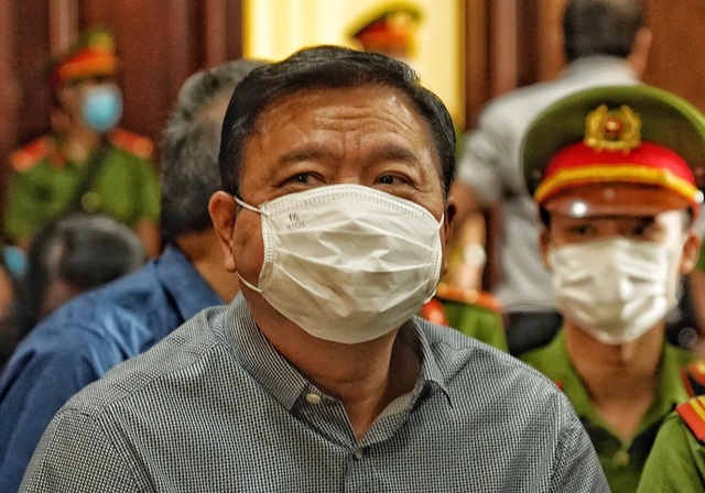 Ông Đinh La Thăng tại phiên xử vụ án cao tốc Trung Lương hồi cuối tháng 12/2020.