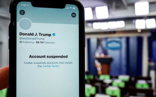 Twitter quyết định đóng vĩnh viễn tài khoản của ông Trump. (Nguồn: Twitter)