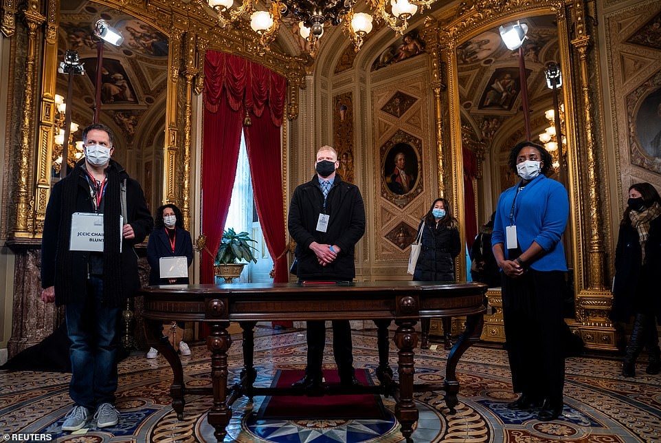 Quy mô lễ nhậm chức của ông Biden được thu nhỏ đáng kể do lo ngại dịch Covid-19. Ảnh: Reuters