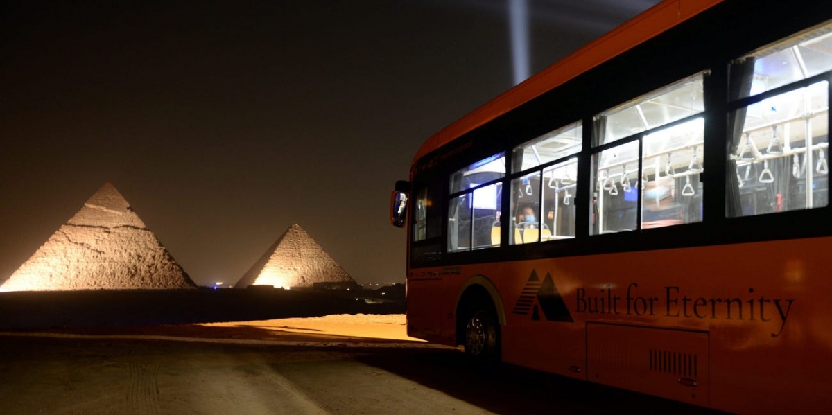 Ai Cập triển khai xe bus chạy điện thân thiện với môi trường. Nguồn: Reuters