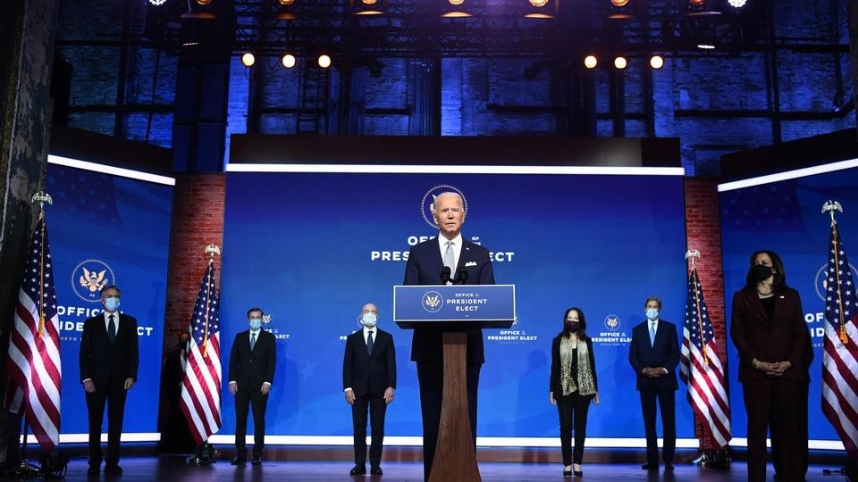 Ông Joe Biden công bố đề cử nhân sự cho nội các mới hôm 24/11. Ảnh: AFP