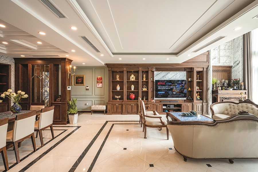 căn hộ duplex đẹp sang trọng với phong cách tân cổ điển hình ảnh 1 can ho duplex dep sang trong voi phong cach tan co dien hinh anh 1