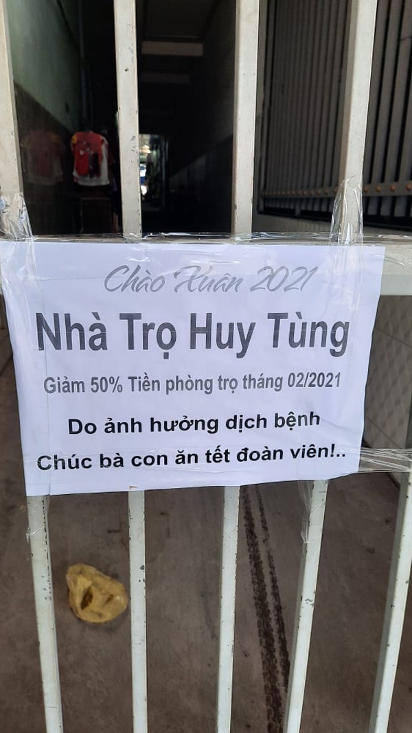 nhieu chu tro o binh duong giam 50 tien tro cho cong nhan dip tet hinh anh 1