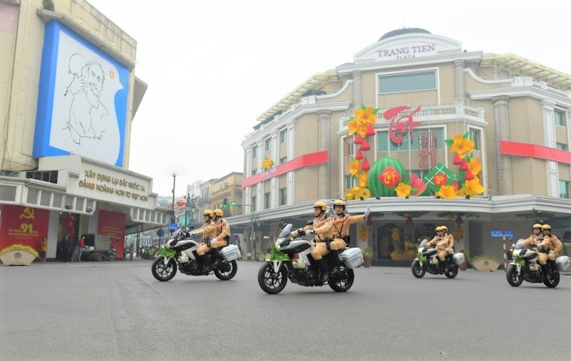 công an hà nội ra quân với 100 quân số để bảo vệ Đại hội Đảng lần thứ xiii hình ảnh 8 cong an ha noi ra quan voi 100 quan so de bao ve Dai hoi Dang lan thu xiii hinh anh 8