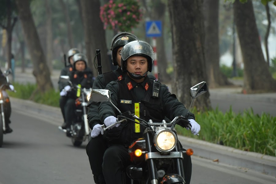 công an hà nội ra quân với 100 quân số để bảo vệ Đại hội Đảng lần thứ xiii hình ảnh 5 cong an ha noi ra quan voi 100 quan so de bao ve Dai hoi Dang lan thu xiii hinh anh 5