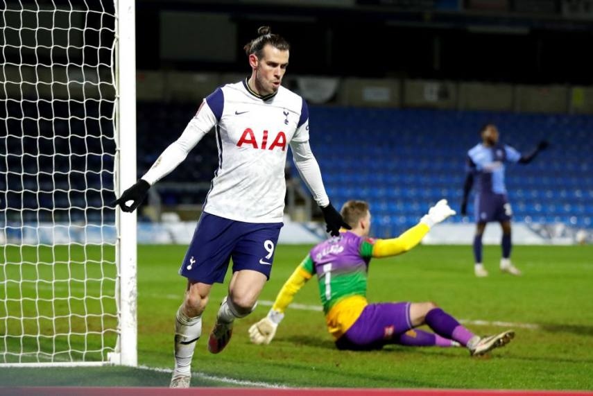 Gareth Bale đã ghi bàn ở tất cả các đấu trường mà Tottenham tham dự mùa giải năm nay. (Ảnh: AP).