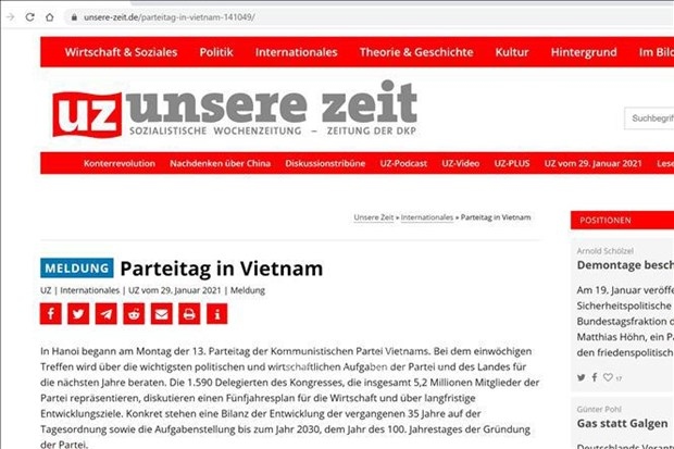 13th national party congress decides vietnam s most important tasks german newspaper picture 1