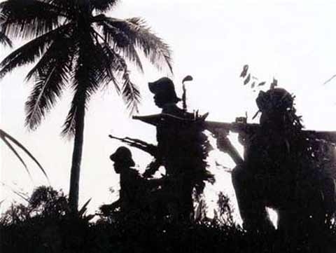 Quân giải phóng Miền Nam trong cuộc Tổng tiến công và nổi dậy Mùa Xuân 1968. (Ảnh: baotanglichsu.vn)