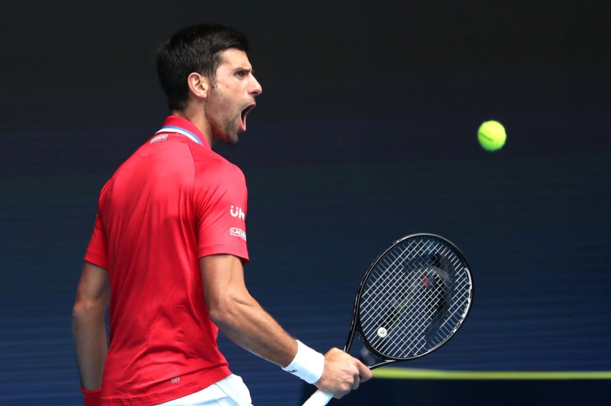 Djokovic là tay vợt đáng chú ý nhất ra sân thi đấu trong ngày đầu tiên của Australian Open 2021. (Ảnh: Getty).