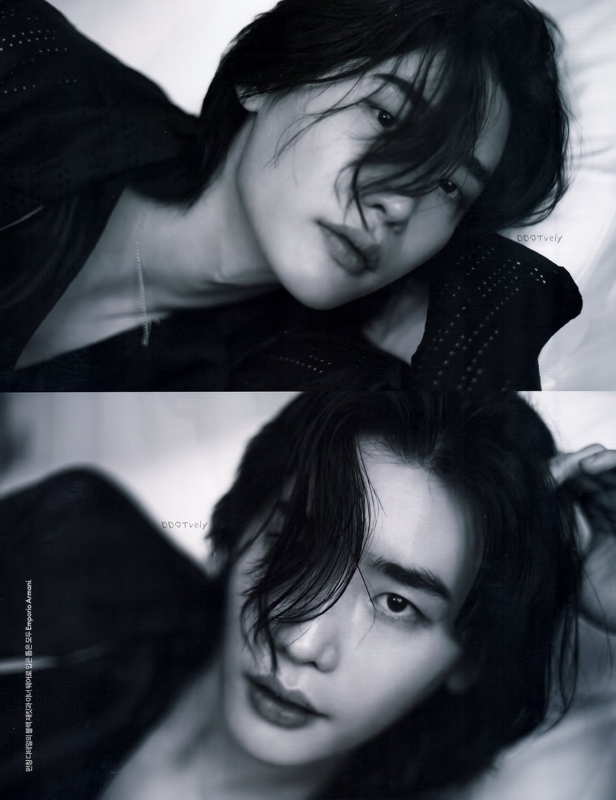 my nam lee jong suk tai xuat voi toc dai lang tu tren tap chi elle hinh anh 6