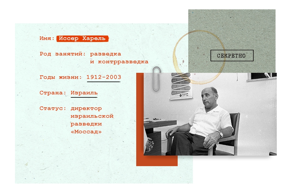 Isser Harel - Giám đốc Mossad - đối thủ gian manh quỷ quyệt của đồng chí Kurt. Nguồn: lenta.ru