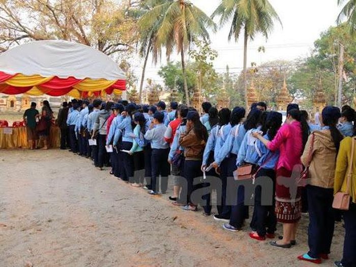 Hơn 4 triệu cử tri Lào sẽ đăng ký bỏ phiếu tại 18 khu vực bầu cử trong toàn quốc. (Ảnh: TTXVN)