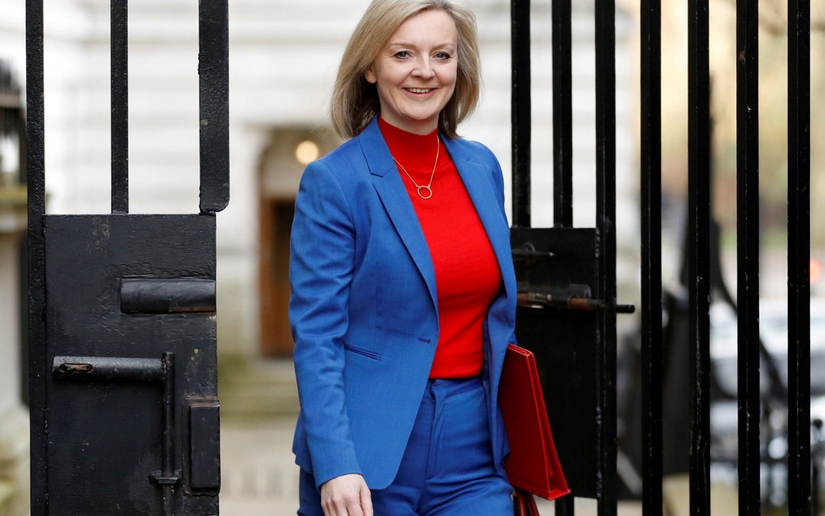 Bộ trưởng Ngoại thương Vương quốc Anh Liz Truss. Ảnh: Telegraph.