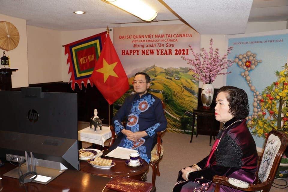 Đại sứ Việt Nam tại Canada Phạm Cao Phong phát biểu tại sự kiện.
