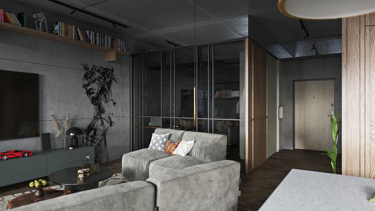 cach choi mau vang sang tao, thap sang can nha phong cach cong nghiep hinh anh 6