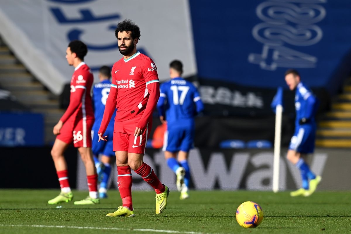Salah liên tục ghi bàn còn Liverpool lại liên tục thất bại. (Ảnh: Getty).