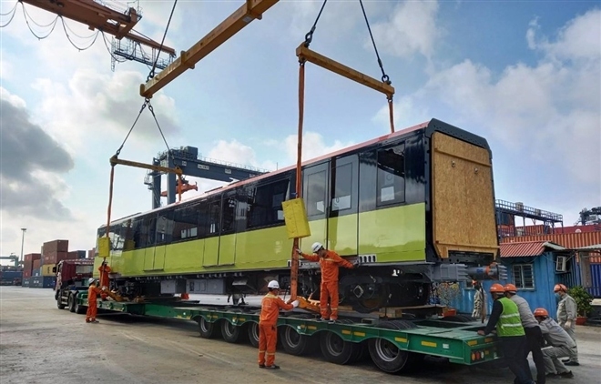 third train of hanoi metro line arrives in vietnam picture 3