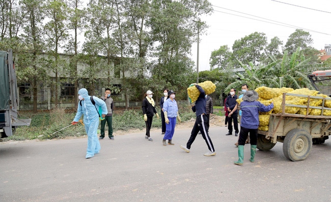 Đẩy mạnh kết nối tiêu thụ nông sản cho nông dân vùng dịch. (Ảnh minh họa: quangninh.gov.vn)