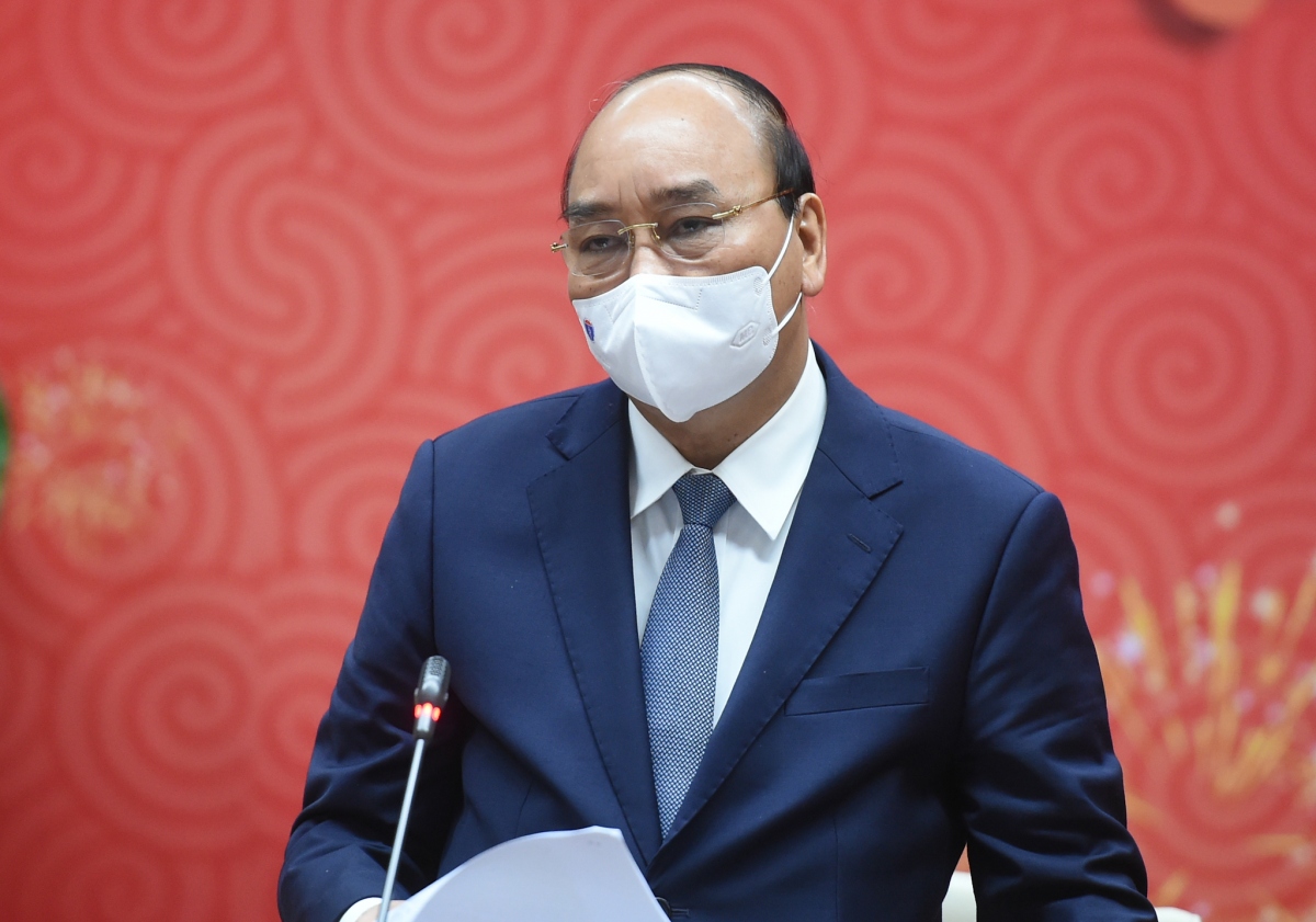 Thủ tướng Nguyễn Xuân Phúc phát biểu tại buổi làm việc với Bộ Y tế.